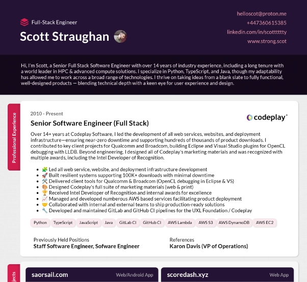My CV